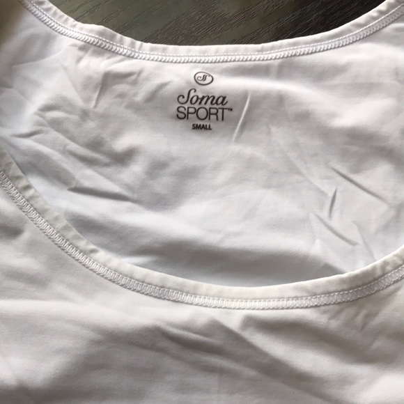 EUC Soma White Work Out Tank Small - Picture 2 of 3